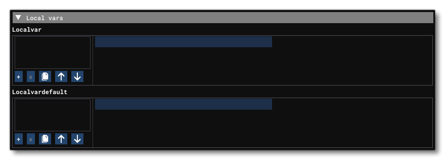 The LocalVars Section Of The Systems Tab
