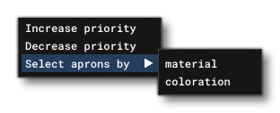 General RMB Options For An Apron
