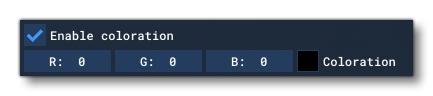 The Colouration Options For A Runway Object