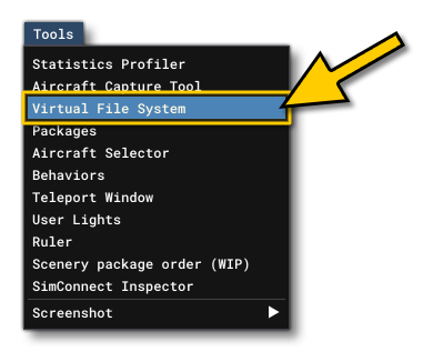 The Tools Menu