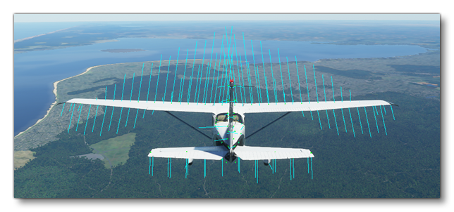 Wing Twits Affecting The Surface Forces In The Debug Visualisation